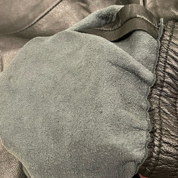 Black Genuine Leather Jogger Pant - Picture 16 of 16